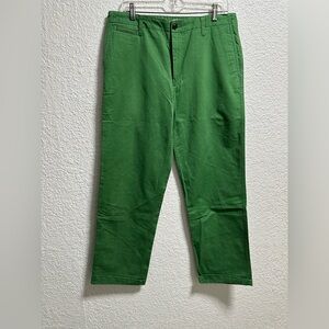 Dockers Green straight leg chino pants 33x32